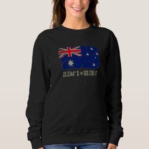 Australië Vlag Coördinaten Mannen Vrouwen Australi Trui