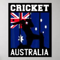 Australië Vlag Cricket Fans Speler Coach Australië