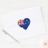 Australië Vlag Hart Sticker (Envelop)