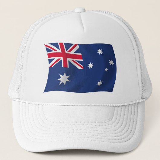 Australië Vlag Hoed Trucker Pet (Voorkant)