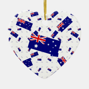 Australië Vlag in meerdere lagen Askew Keramisch Ornament