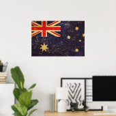 Australië Vlag  Ontwerp Poster (Thuiskantoor)
