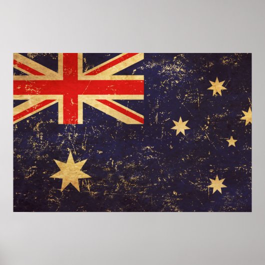 Australië Vlag  Ontwerp Poster (Voorkant)
