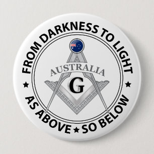 Australië vrijmetselarij teken ronde button 4,0 cm