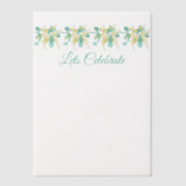 Australie wattle fleurit top bannière invitation (Recto)