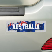 Australië Waving Flag Bumpersticker (Op auto)