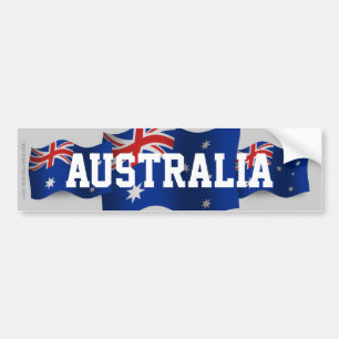 Australië Waving Flag Bumpersticker