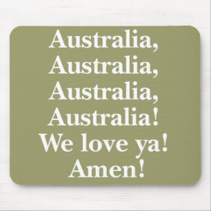 Australië We houden van Ya Mousepad Muismat
