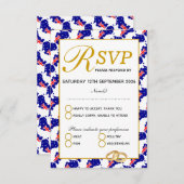 AUSTRALIË Wedding RSVP Response Kaart (Voorkant / Achterkant)