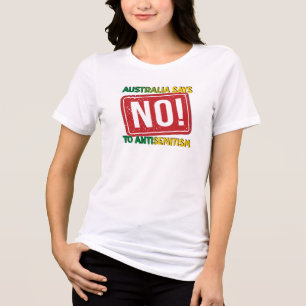 Australië zegt nee tegen antisemitisme Tri-Blend shirt