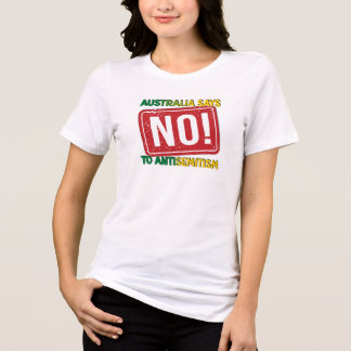 Australië zegt nee tegen antisemitisme Tri-Blend shirt