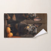 Australien Kelpie Puppy Citrouille de plaisir d'au (Serviette à main)