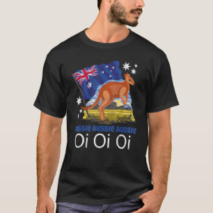Australiër Chant Kangaroo Patriotic Australian Fla T-shirt