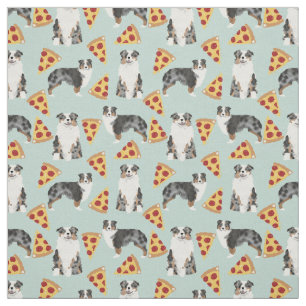 Australiër Shepherd pizzafabric schattig hondenon Stof