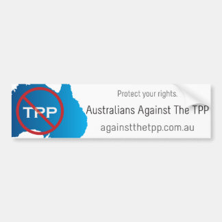 Australiërs tegen de TPP-bumpersticker Bumpersticker