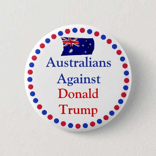 Australiërs tegen Donald Trump-Button Ronde Button 5,7 Cm (Voorkant)