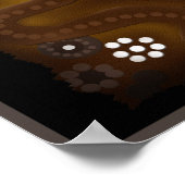 Australisch Aboriginal Desert Art Poster (Hoek)