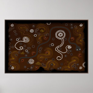 Australisch Aboriginal Desert Art Poster