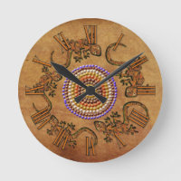 Australisch aboriginal kunst met een cirkel van Ge