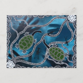 Australisch Aboriginal schildpad Briefkaart