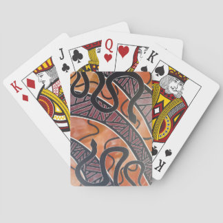 Australisch Aboriginal-slangenkaarten Pokerkaarten