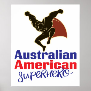 Australisch-Amerikaanse superheld Poster