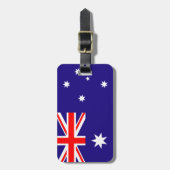 Australisch bagagelabel van de vlag voor zakken en (Voorkant verticaal)