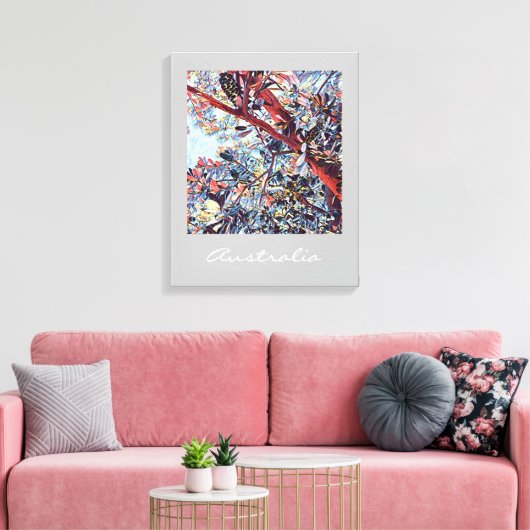 Australisch Banksia: inheems plant Canvas Afdruk (Insitu (Woonkamer))