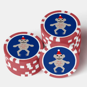 Australisch Beer met Kerstmis Koala Poker Chips