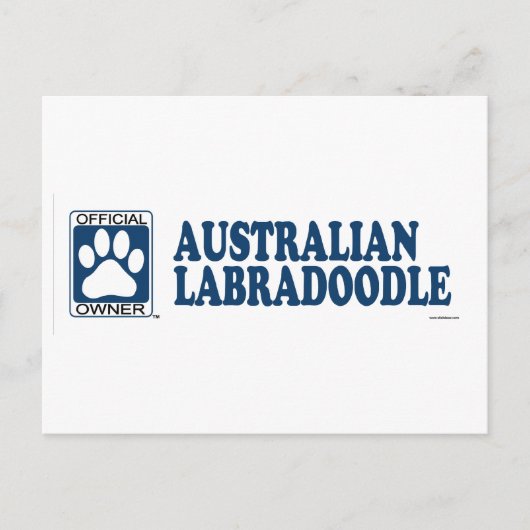 Australisch Blauw Labradoodle Briefkaart (Voorkant)