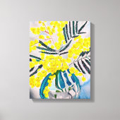 Australisch bloemcanvas met gele Wattle-kunst Canvas Afdruk (Voorkant)