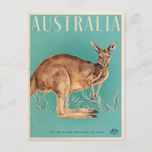  Australisch Briefkaart voor het reizen van Kangar (Voorkant)