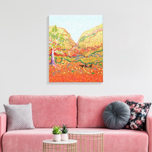 Australisch buitenlandschap canvas afdruk (Insitu (Woonkamer))