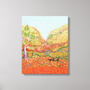 Australisch buitenlandschap canvas afdruk