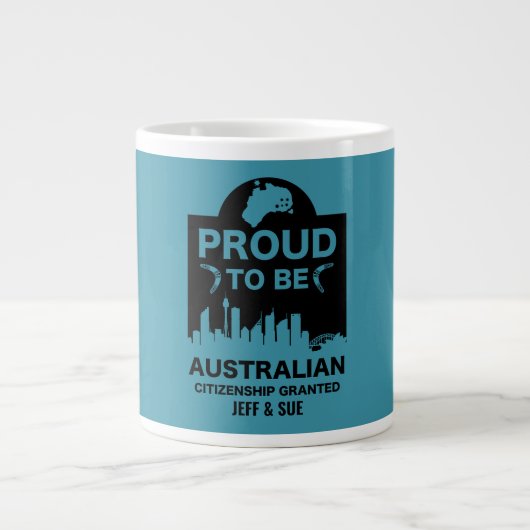 Australisch burgerschap Gift Extra Grote Beker (Voorkant)