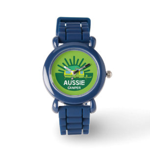 Australisch caravanning Aussie Caravaner Kamp Horloge