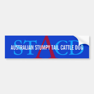 Australisch "Cattle Dog Monogram" Bumpersticker