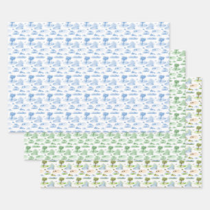 Australisch dier toile inpakpapier vel