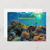 Australisch Great Barrier Reef gestileerd Briefkaart (Voorkant / Achterkant)