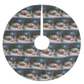 Australisch Herder Caravan Kerstavontuur Kerstboom Rok (Voorkant)