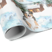 Australisch herderpapier (blauw) cadeaupapier (Rol Hoek)