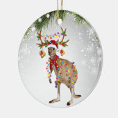Australisch Kangaroo Santa animal marsupsous wildl Keramisch Ornament (Links)