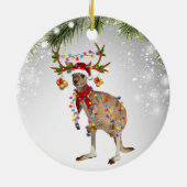 Australisch Kangaroo Santa animal marsupsous wildl Keramisch Ornament (Achterkant)