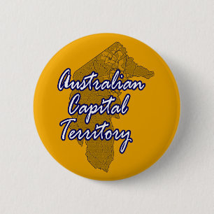 Australisch kapitaalgebied ronde button 5,7 cm