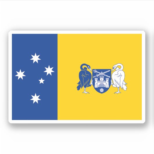 Australisch kapitaalgebied sticker (Voorkant)