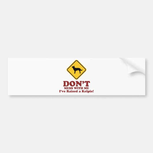 Australisch Kelpie Bumpersticker (Voorkant)