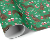 Australisch Kelpie Dog Kerstmis Cadeaupapier (Rol Hoek)