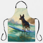 Australisch Kelpie strand surfen schilderij Schort (Voorkant)