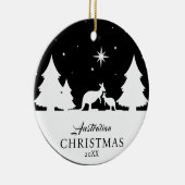 Australisch Kerst Kangoeroe Ornament (Rechts)