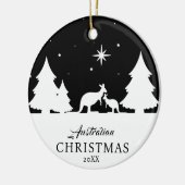 Australisch Kerst Kangoeroe Ornament (Links)